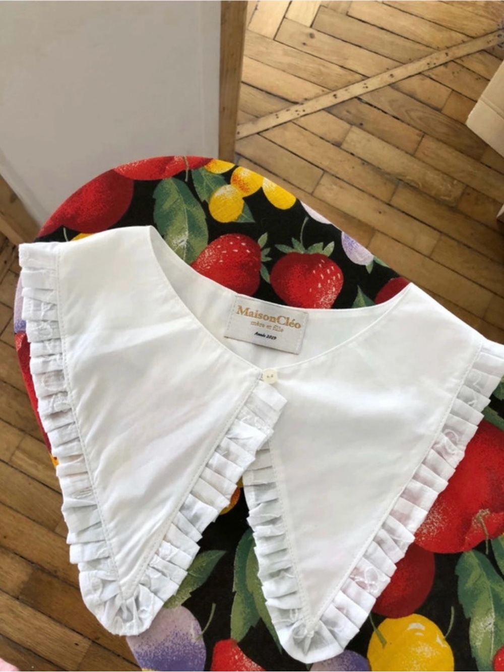 Maison Cléo White Ruffled Detachable Collar